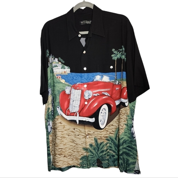 Tori Richard Auburn Speedster Classic Car short sleeve button down shirt. Large - Picture 10 of 13